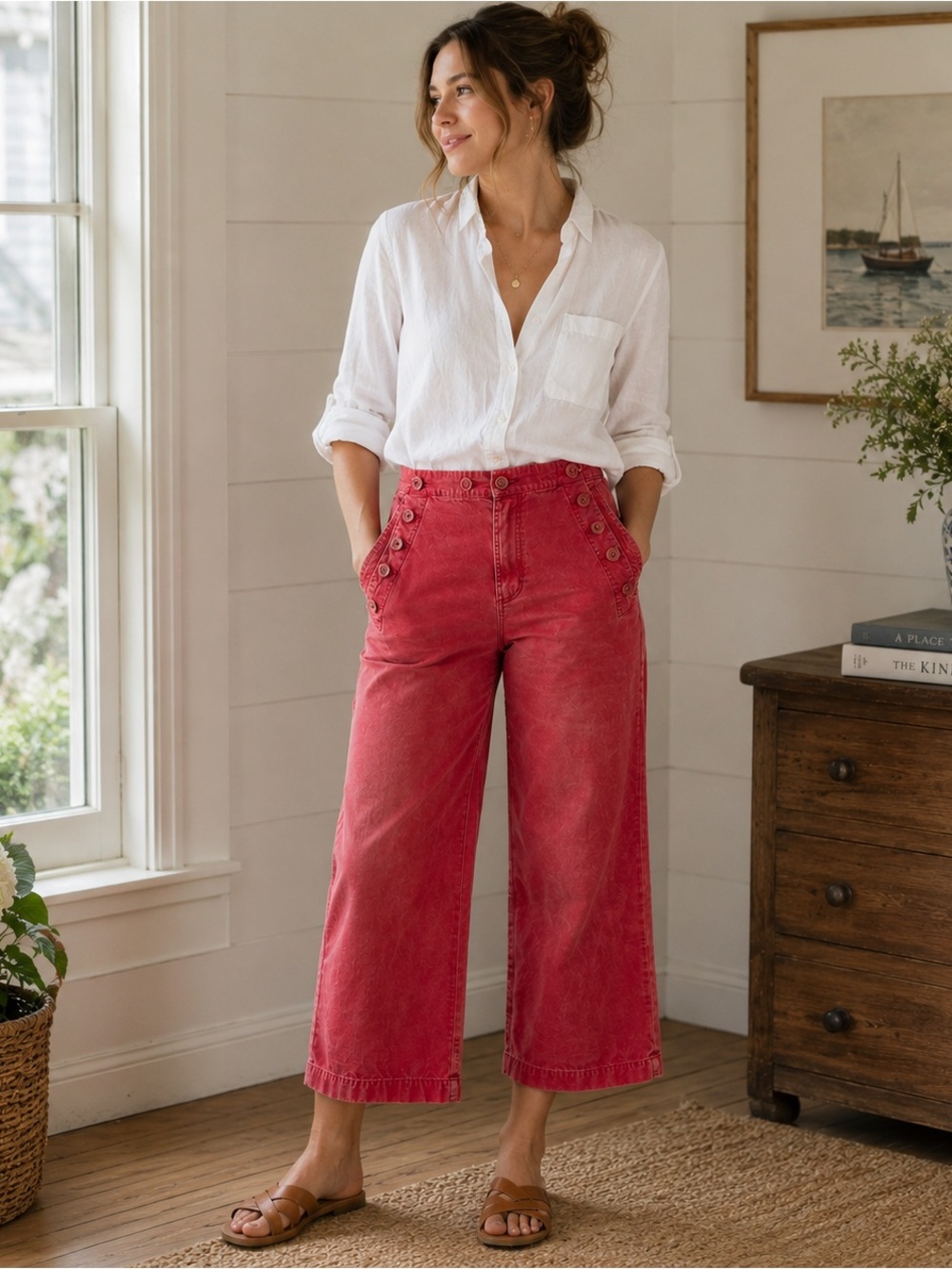 J. Crew Vintage Red Sailor Pants